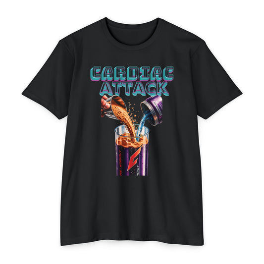 Cardiac Attack Purple Unisex Jersey T-Shirt