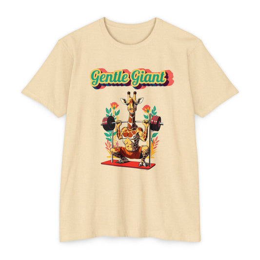 Gentle Giant Giraffe Graphic T-Shirt for Animal Lovers